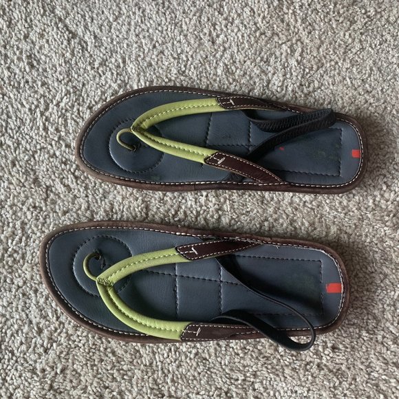 Prada T-strap thong leather sandal lime green - Picture 2 of 9